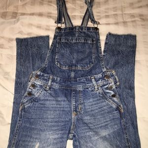Aeropostale Distressed Overalls